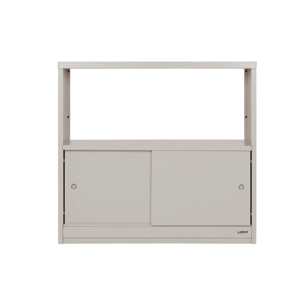 ตู้ชั้นวางทรงเตี้ย LEECO 90 ซม. LC01-C MARBLE WHITE